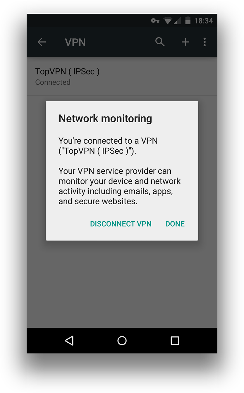 Enter you username and password you have from TopVPN.