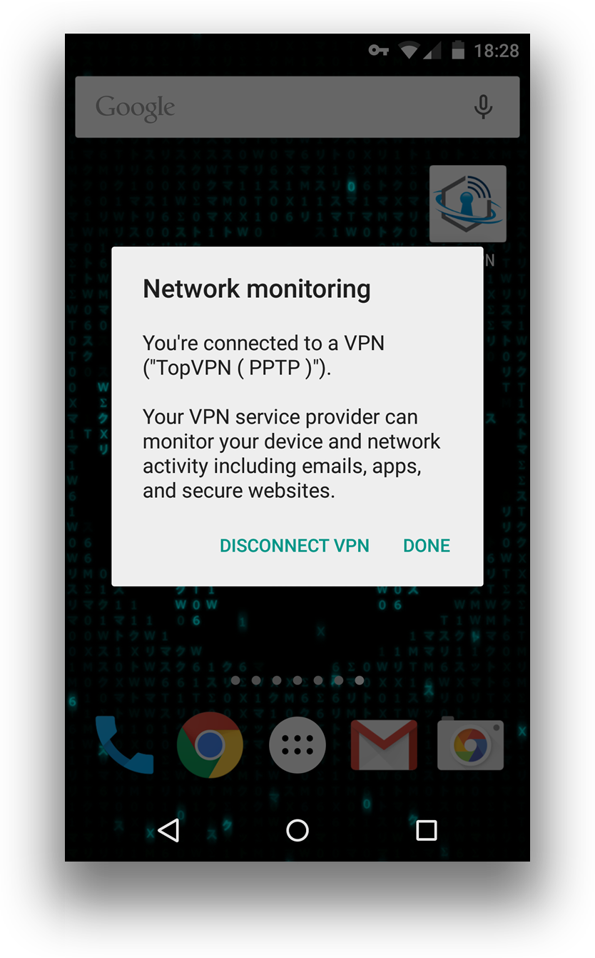 Enter you username and password you have from TopVPN.